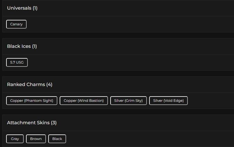Level 103 | 2x Silver | 1 Black Ice | 1 Universal | 1 Elite | #7291