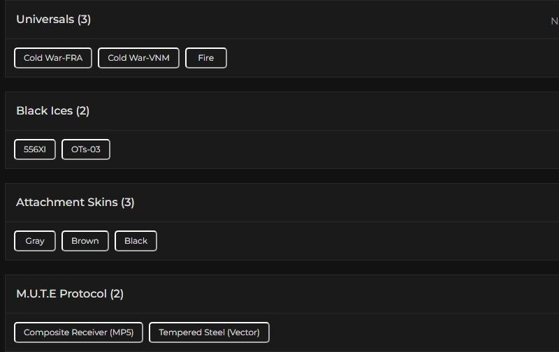 Level 82 | Ranked Ready | 2 Black Ice | 3 Universal | #7371