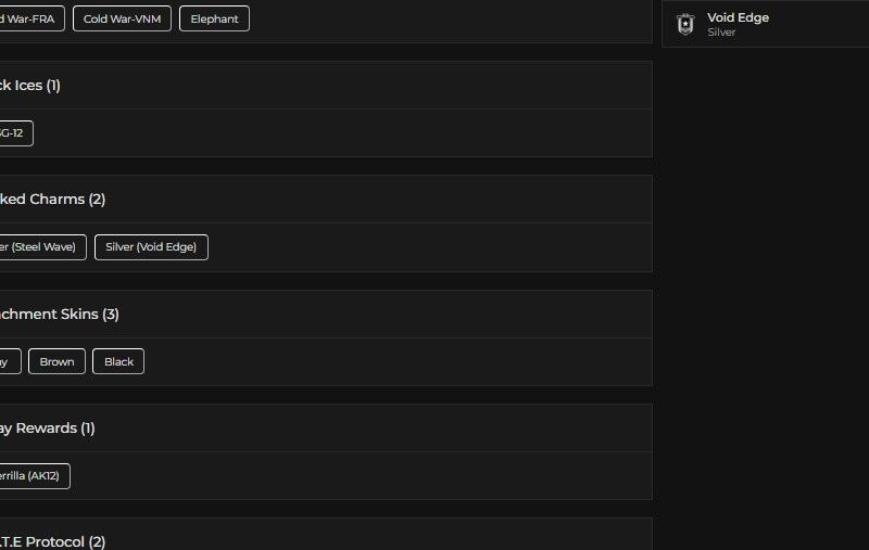 Level 116 | 2x Silver | 1 Black Ice | 3 Universal | #2238 Level 116 | 2x Silver | 1 Black Ice | 3 Universal | #2238