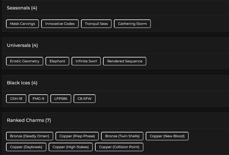 Level 84 | Ranked Ready | 4 Black Ice | 4 Universal | #4914