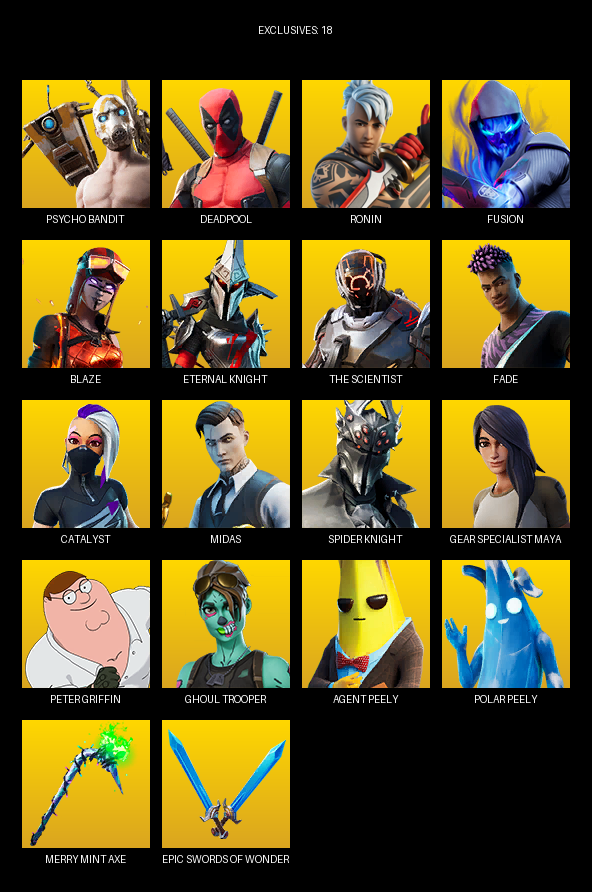 Fortnite Account ( PC ) (Merry Mint Axe) (109 Skins)
