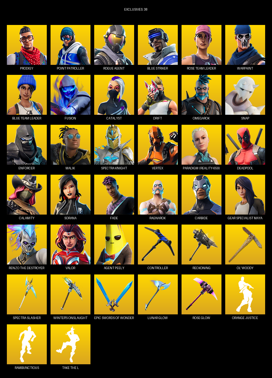 Fortnite Account ( PC ) (Take The L) (77 Skins)