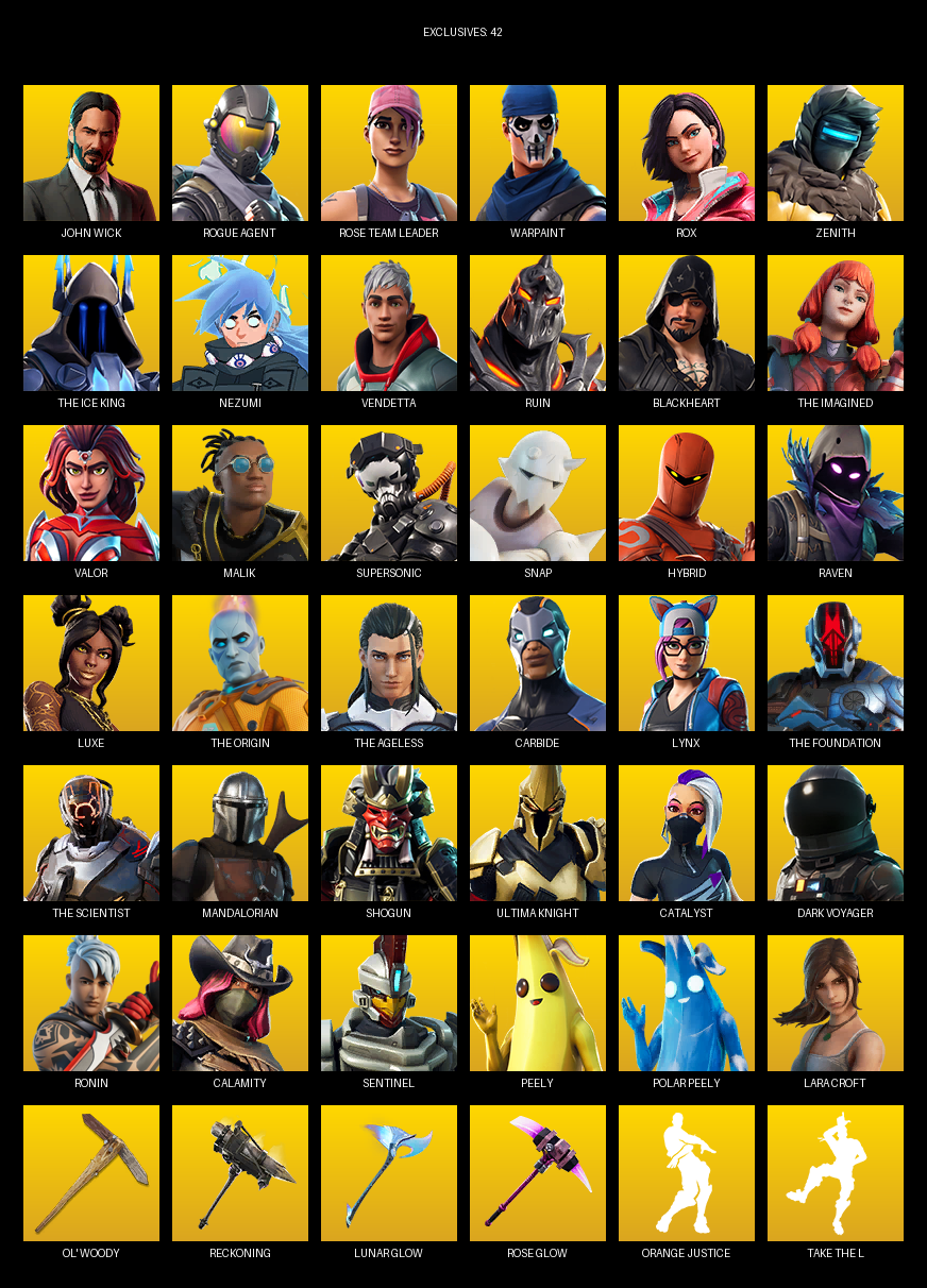 Fortnite Account ( PC ) (Take The L) (104 Skins)