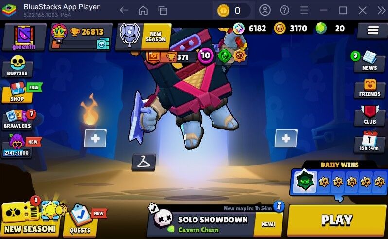 104 SKINS 🔥 7 HYPERCHARGE 🔥 NINJA ASH 🧡  26.813 TROPHIES 🔥 74 BRAWLERS 💜 0 PRESTIGE 💜 11 MAX BRAWLERS 🔥 20K