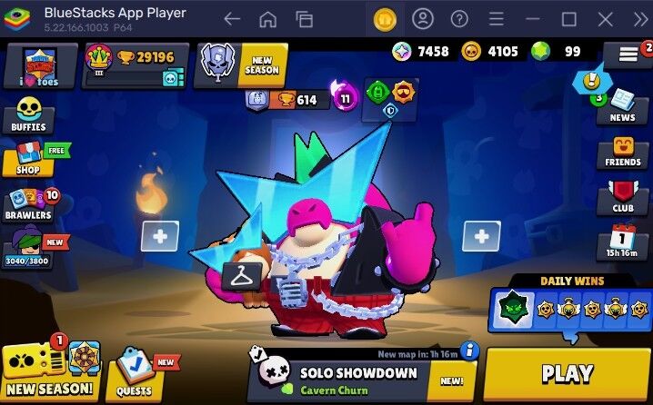 134 SKINS 🔥 8 HYPERCHARGE 🔥 BORN BAD BUZZ 🧡  29.196 TROPHIES 🔥 87 BRAWLERS 💜 0 PRESTIGE 💜 10 MAX BRAWLERS 🔥 20K