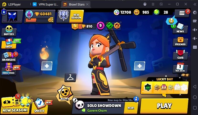 240 SKINS 🔥 14 HYPERCHARGE 🔥 60.418 TROPHIES 🔥 94 BRAWLERS 💜 6 PRESTIGE 💜 17 MAX BRAWLERS 🔥 50K 60K