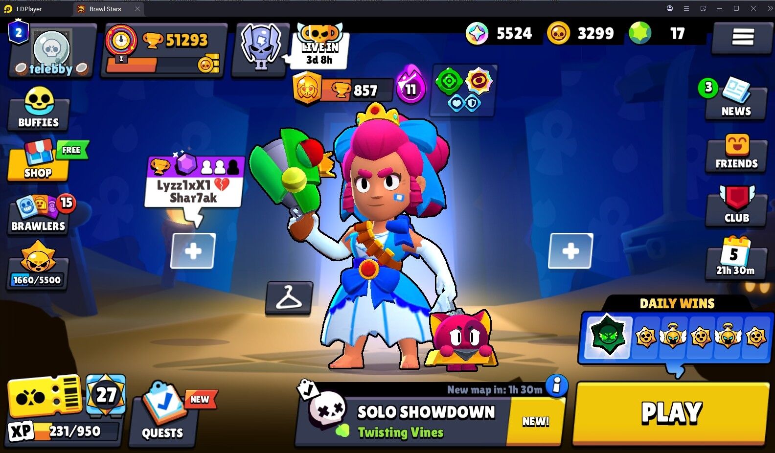 Brawl Stars Account (IOS/ANDROID) – 216 SKINS | 17 HYPERCHARGE | OLD BP | 51,293 TROPHIES | 99 BRAWLERS | 2 PRESTIGE | 20 MAX BRAWLERS | BELLE GOLDHAND | 50K