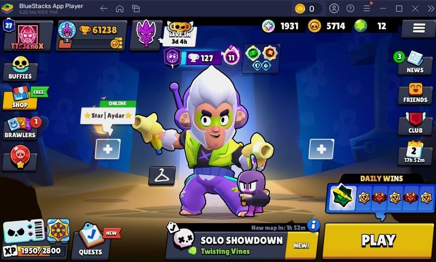 Brawl Stars Account (IOS/ANDROID) – 320 SKINS | 20 HYPERCHARGE | 61,238 TROPHIES | 29 BUFFIES | 100 BRAWLERS | 28 PRESTIGE | 24 MAX BRAWLERS | 50K | 60K