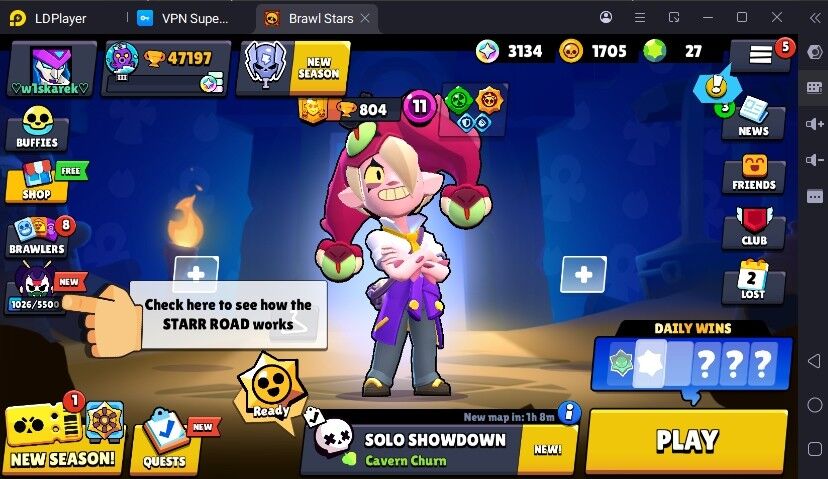 Brawl Stars Account (IOS/ANDROID) – 266 SKINS | 28 HYPERCHARGE | WOODY COLT | 47,197 TROPHIES | 93 BRAWLERS | 0 PRESTIGE | 38 MAX BRAWLERS | 40K