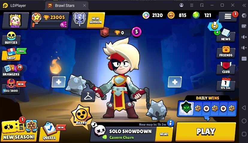 143 SKINS 🔥 10 HYPERCHARGE 🔥 23.005 TROPHIES 🔥 78 BRAWLERS 💜 0 PRESTIGE 💜 16 MAX BRAWLERS 🔥 20K