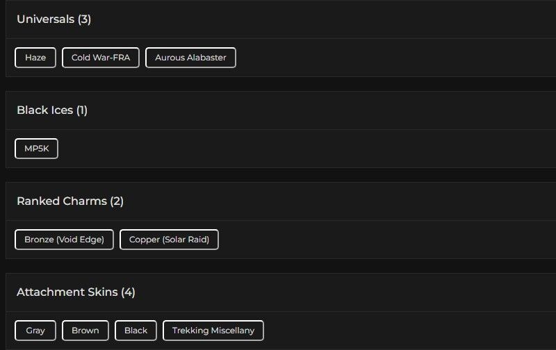 Level 72 | Ranked Ready | 1 Black Ice | 3 Universal | #3222