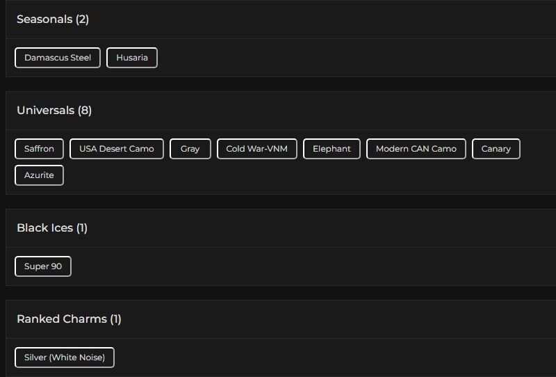 Level 71 | Silver | 1 Black Ice | 8 Universal | 11 Elite | 8 Pro League | #5098