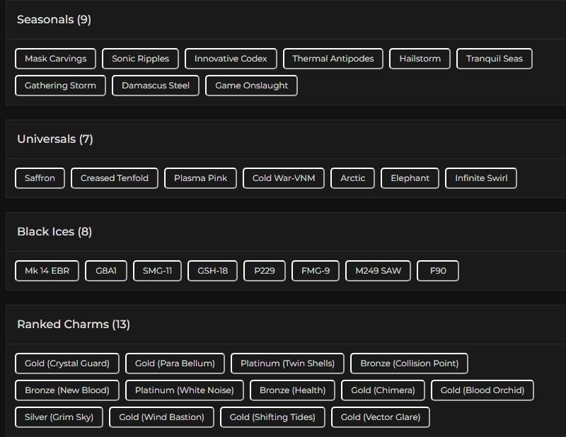 Level 231 | 2x Platinum | 8 Black Ice | 7 Universal | 1 Elite | 3 Pro League | #8040 Level 231 | 2x Platinum | 8 Black Ice | 7 Universal | 1 Elite | 3 Pro League | #8040