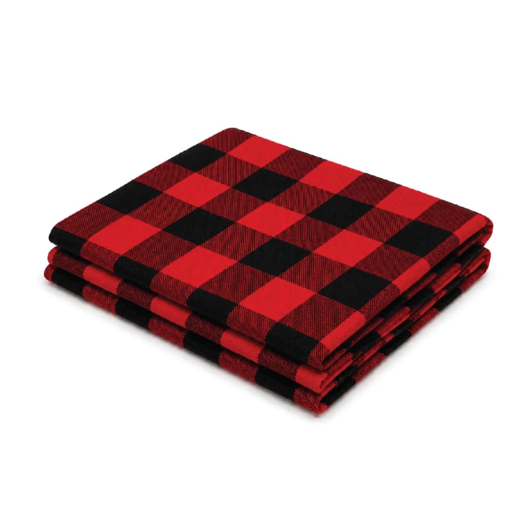 Maasai Shuka (Black - Red checkered big)
