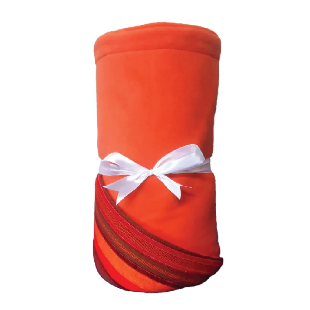 Maasai Fleece Blanket Heavy (Orange Rasta )