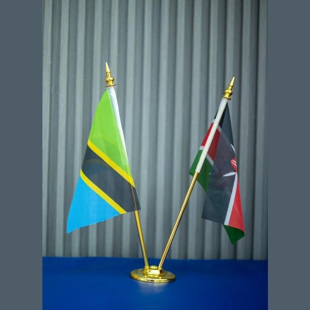 Double Table Flag Stand - A3 Size Heavy