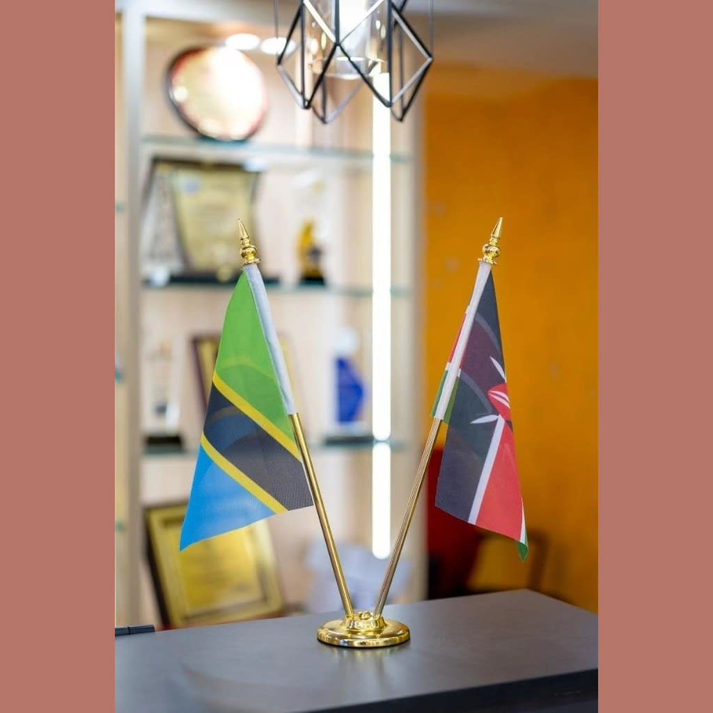 Double Table Flag Stand - A3 Size Light weight