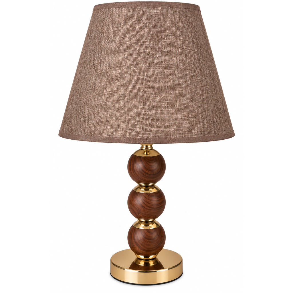 Stacked Wooden Ball Lampshade