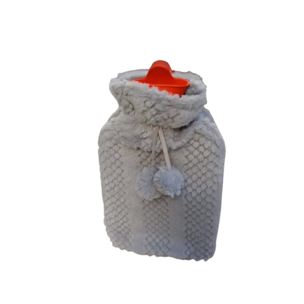 Hot water bottle (Grey & Silver, Design A)