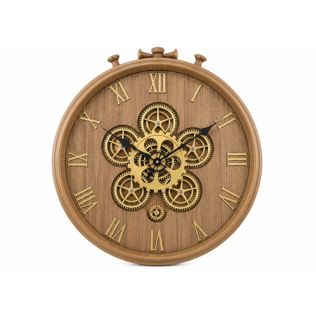 Round Wall Clock (Gold)