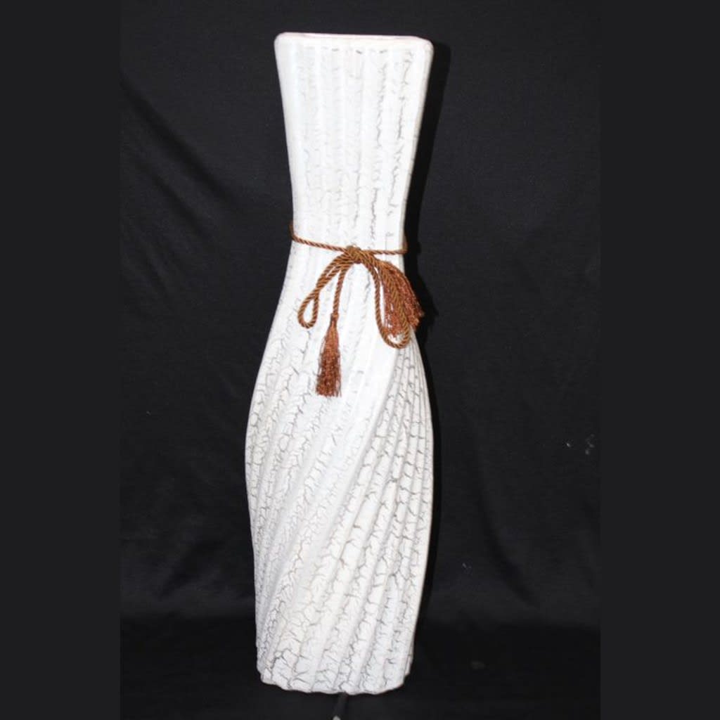 Long White Ceramic Vases