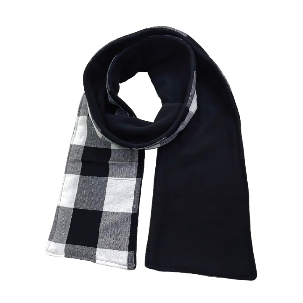 Maasai fleece Scarf (Black and white) - view 1