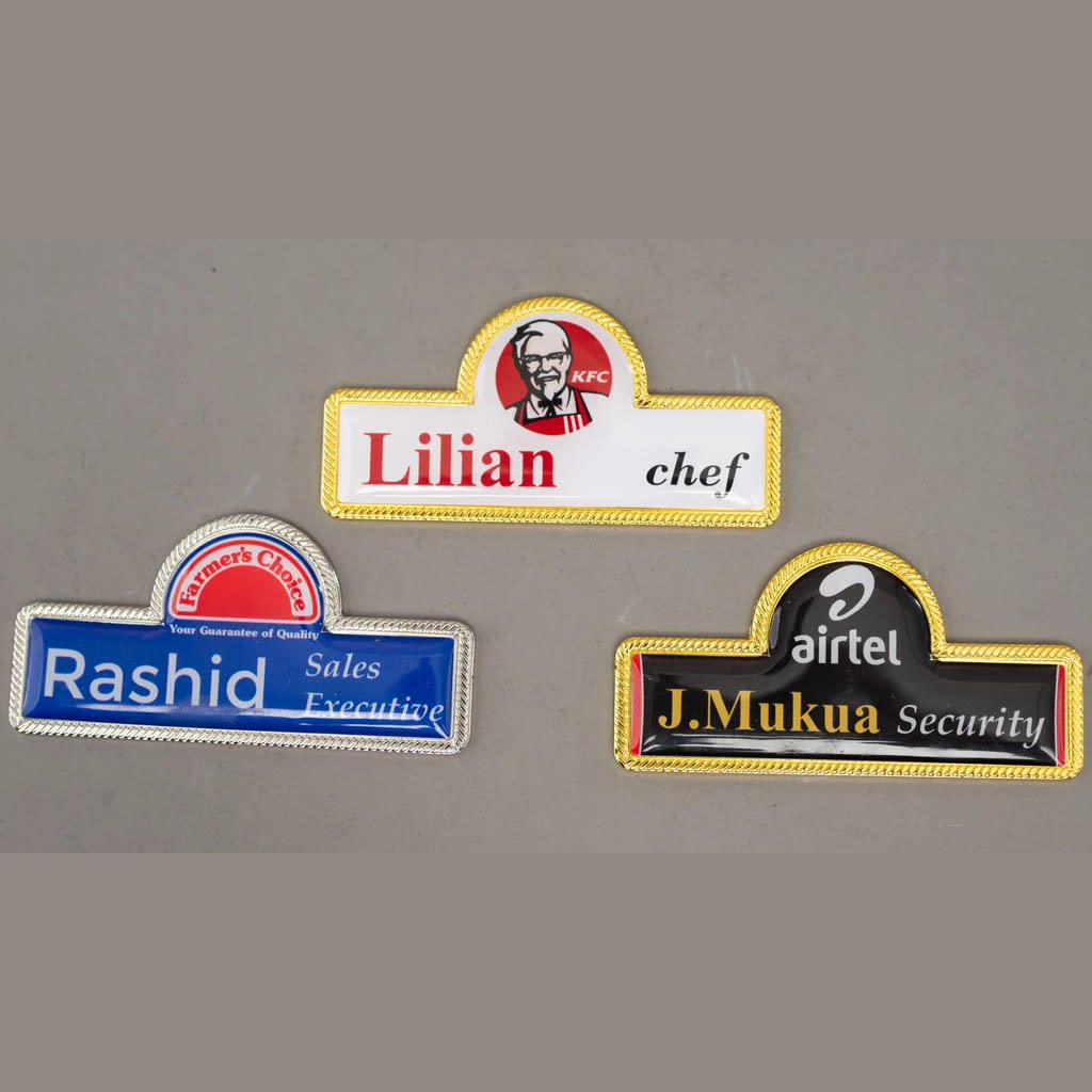 Executive Nametags Shape Dome - view 1
