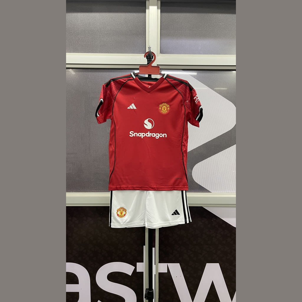 Man U Home 25 - 26 Kids (Red) - view 1
