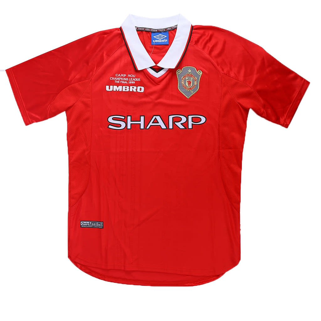 Man U Red White Collar Umbro - view 1