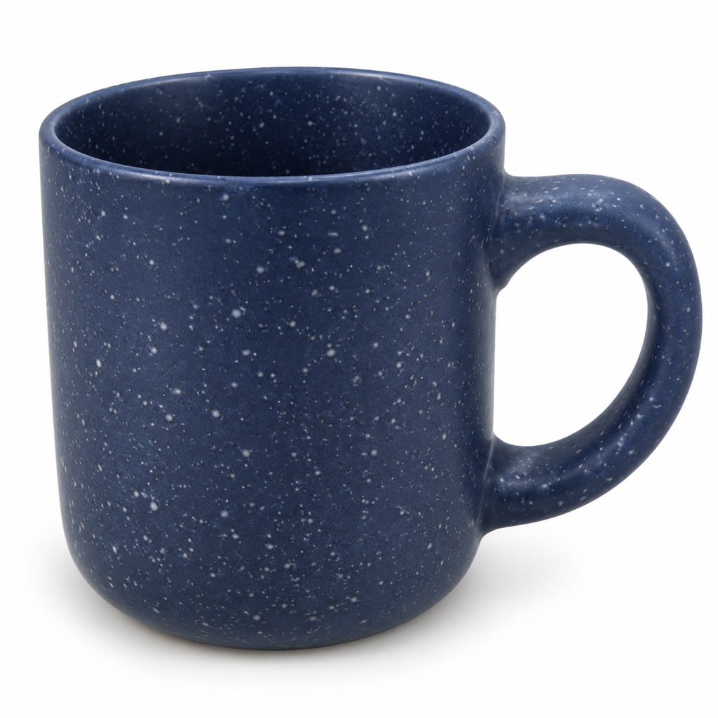 Speckled Navy Blue Ceramic Mug - view 1