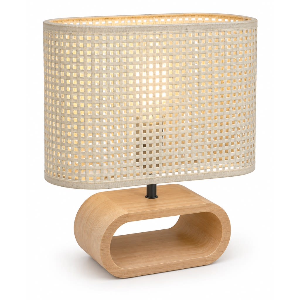 Oval Wooden Lampshade - view 1