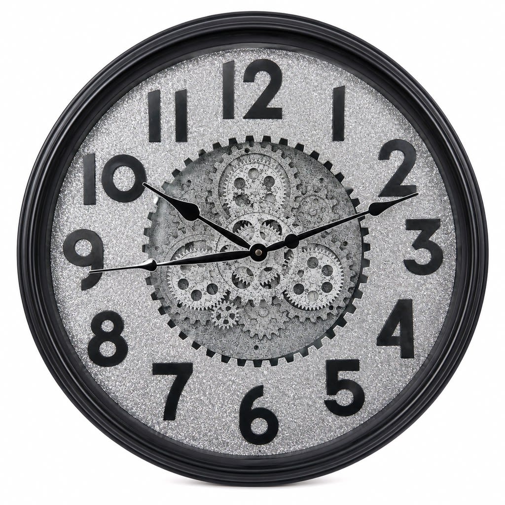 Wall Clock (Silver & Grey) - view 1