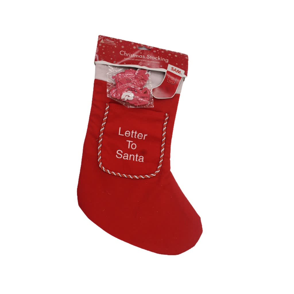 Christmas Stocking With Letter To Santa - view 1