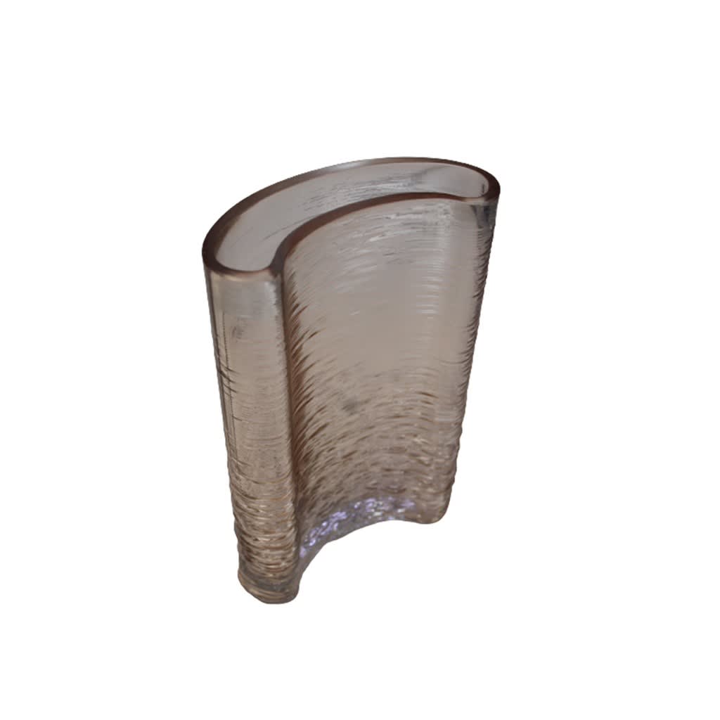 Special-shaped Creative Curve Transparent Glass Vase - view 1