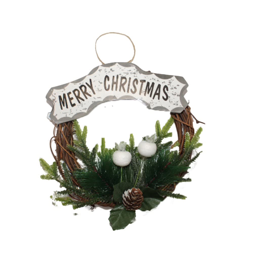 Christmas Wreaths (Black & Silver) - view 1