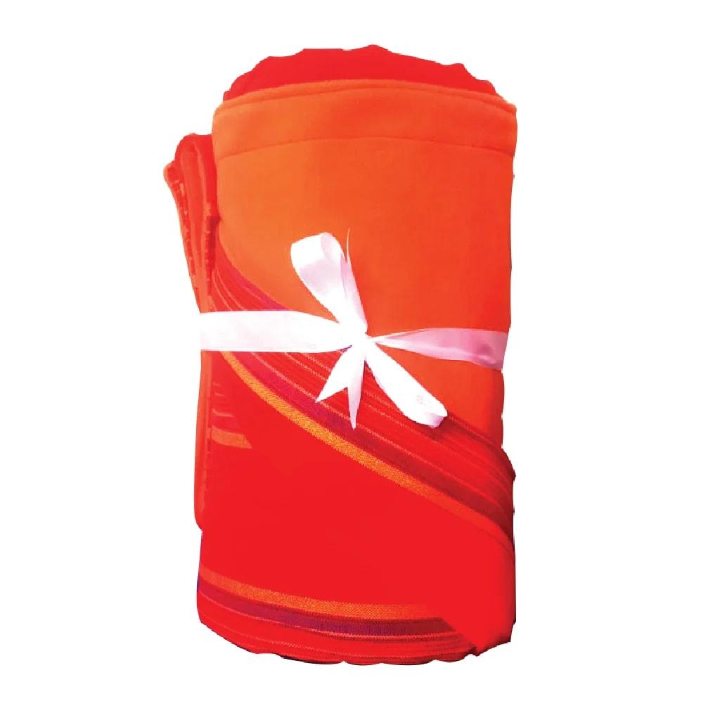 Maasai Fleece Blanket Heavy (Orange Rasta )