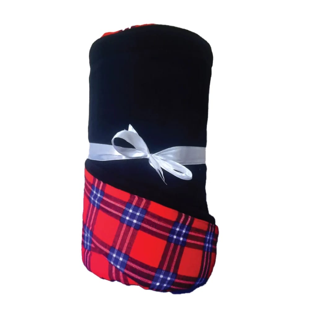 Maasai Fleece Blanket Heavy (Original blue)