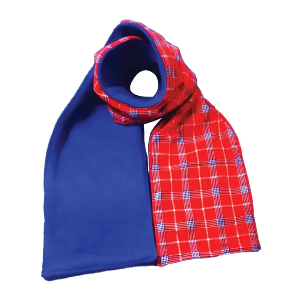 Maasai Fleece Scarf (Suswa Deep Blue)