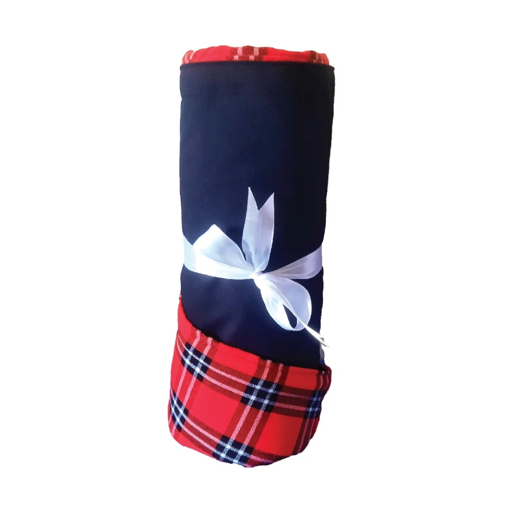 Maasai Fleece Blanket Light (Maasai original Black)