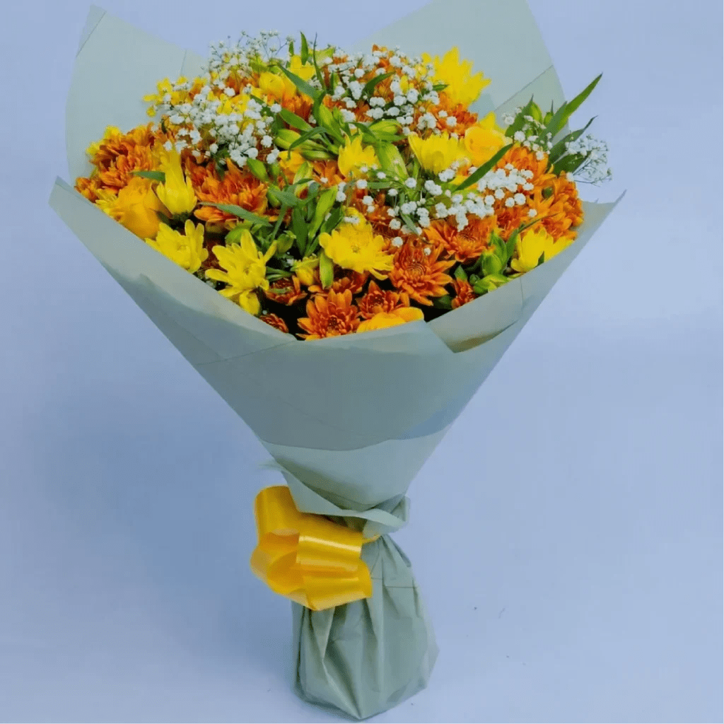 Radiant Sunset Yellow & Orange Mums
