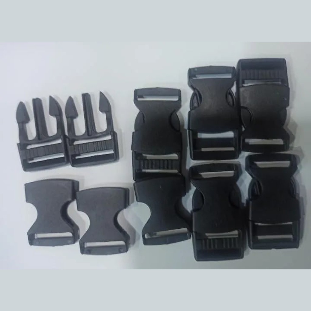 Black Plastic Side-Release Buckles