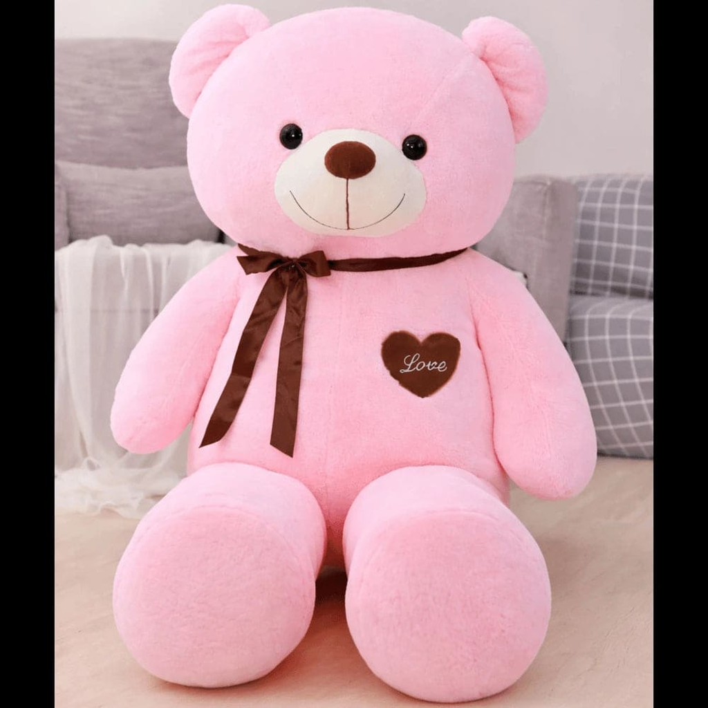 Teddy Bear - Pink 100cm