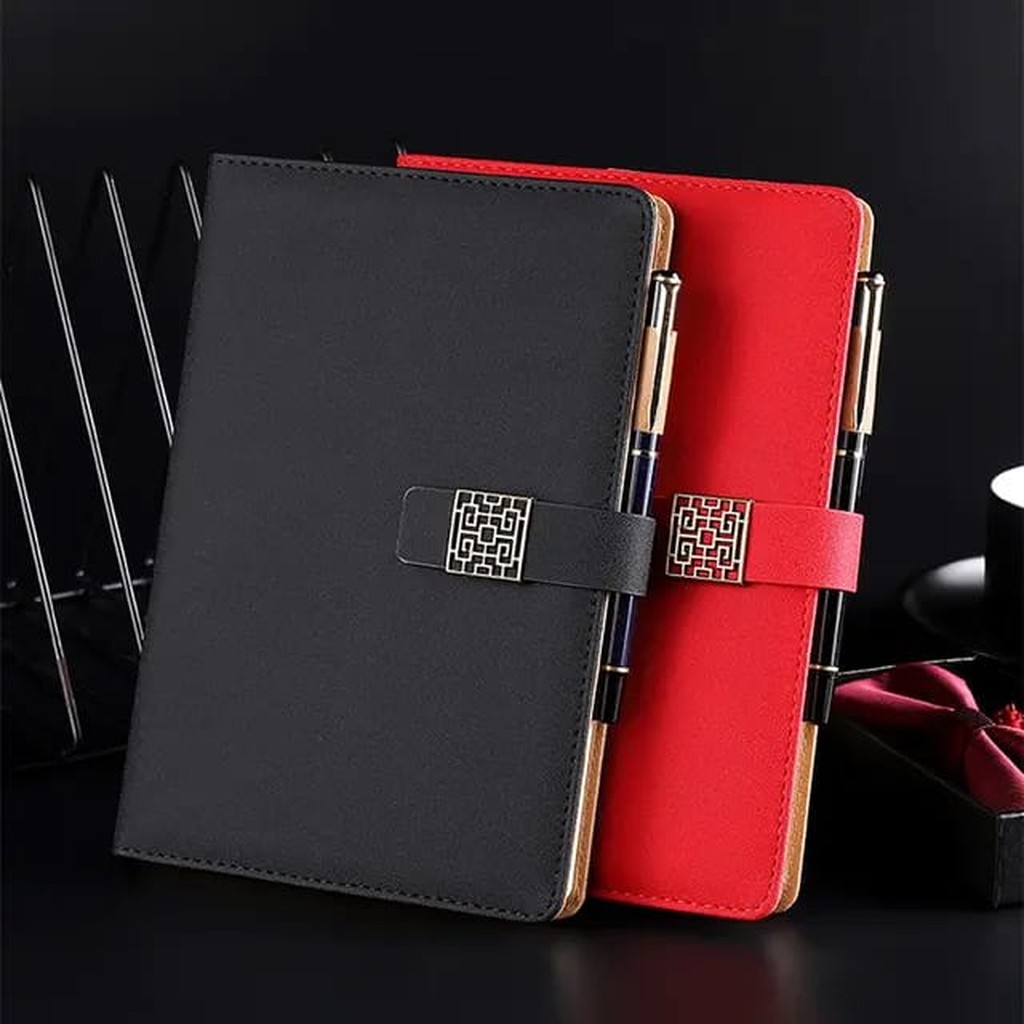 A5 Checked Buckle Notebook