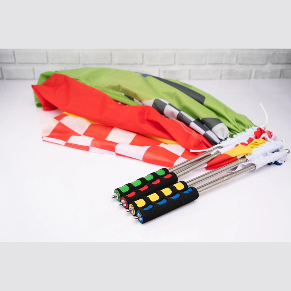 1.6m Telescopic Hand-Held Flag Poles