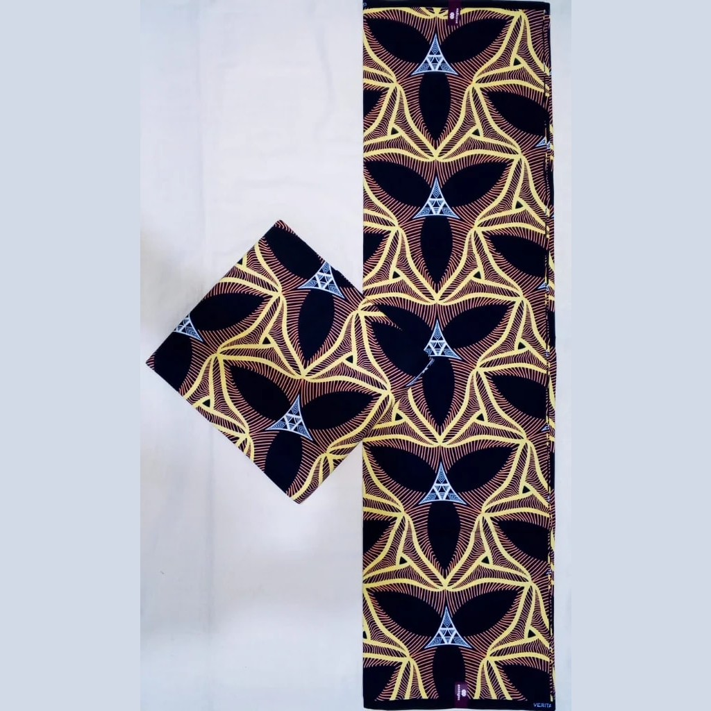 Ankara Eclipse Geometric Accent Pillow