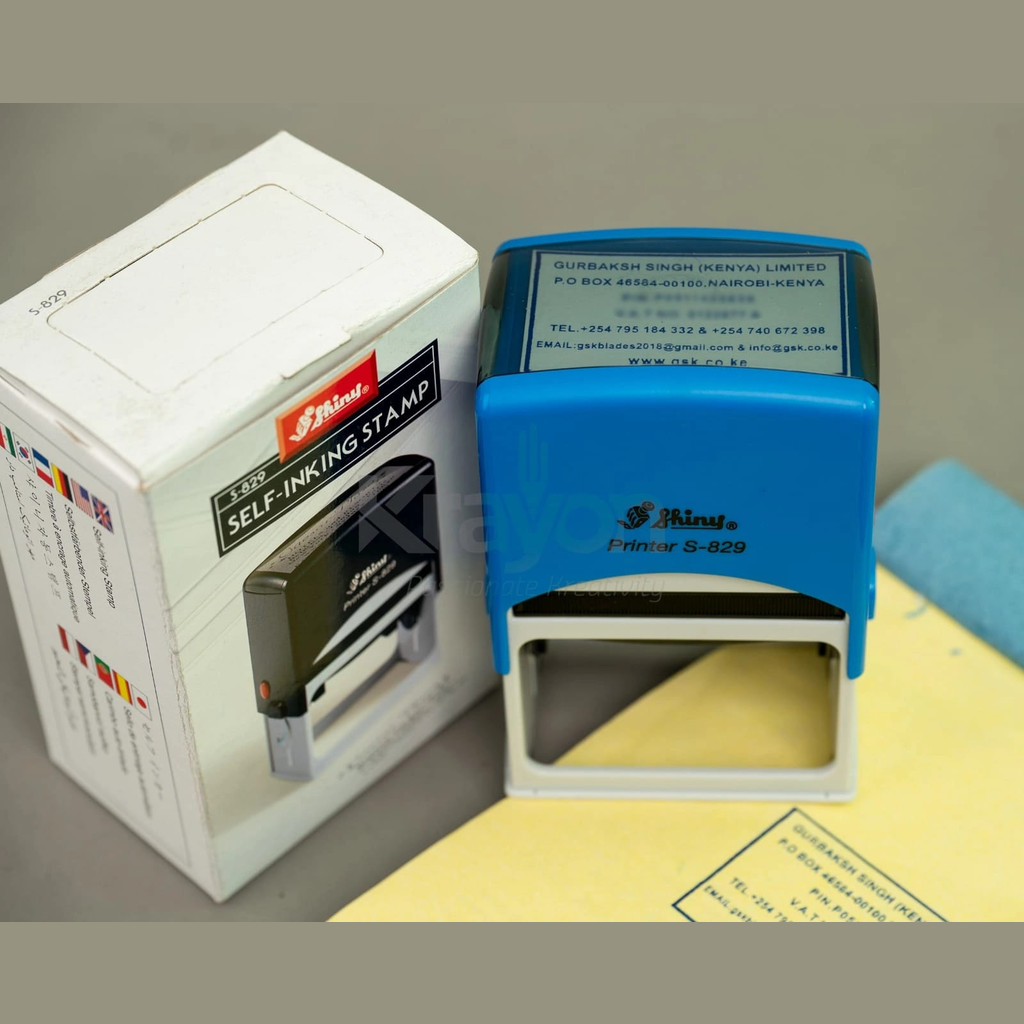 Self-Inking Rubber Stamp