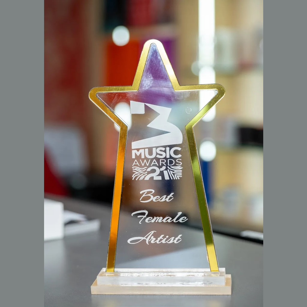 Star Shaped Acrylic Award