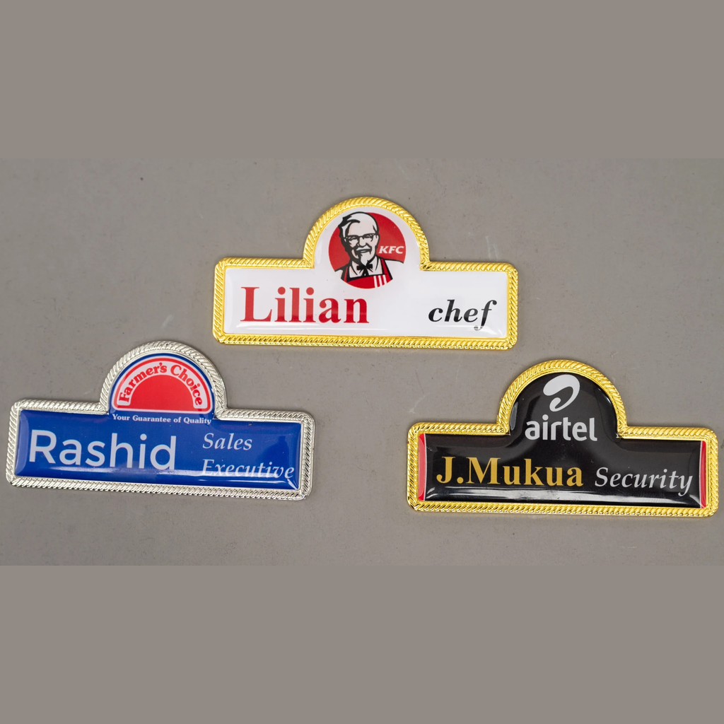 Executive Nametags Shape Dome