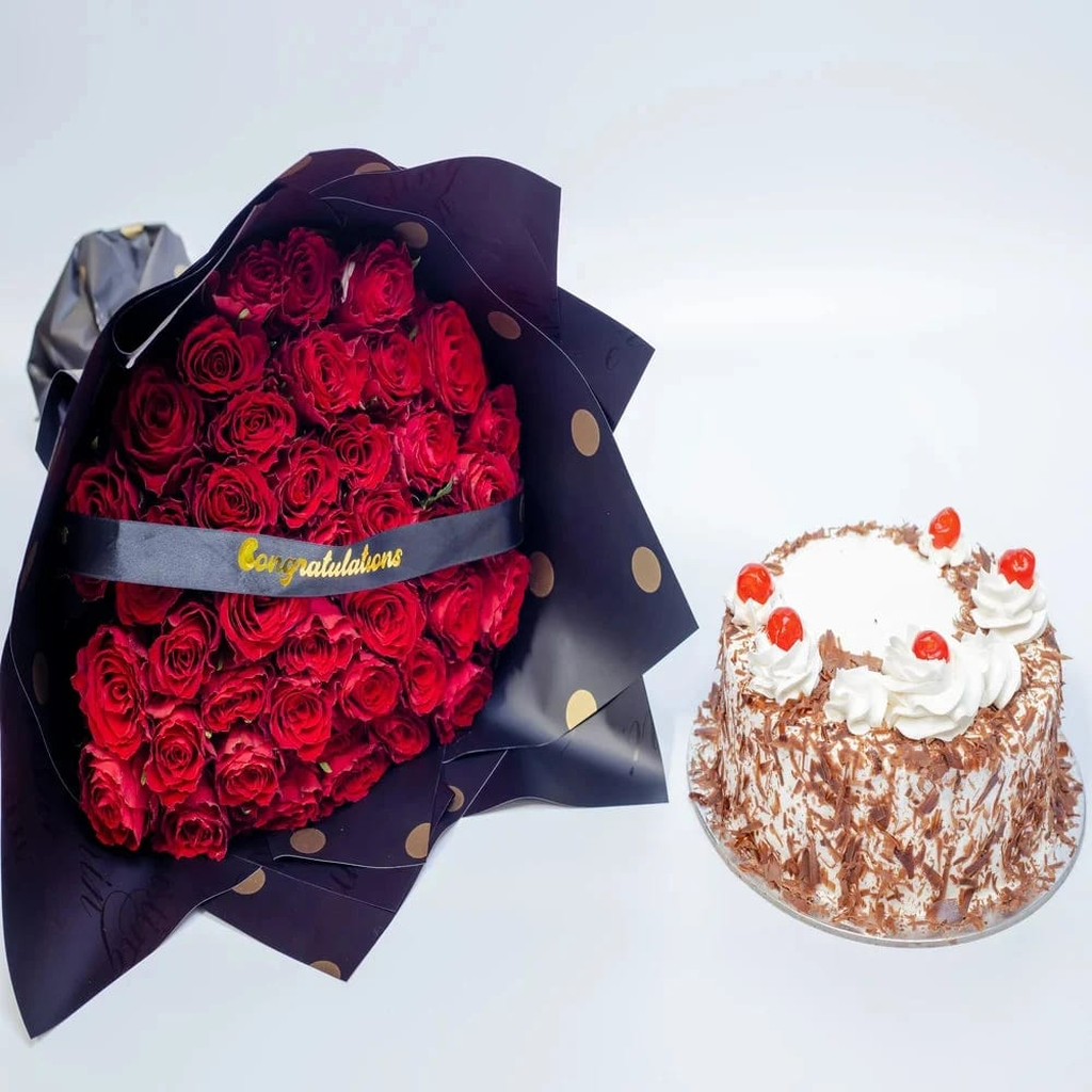 Passionate Red Roses Congratulations