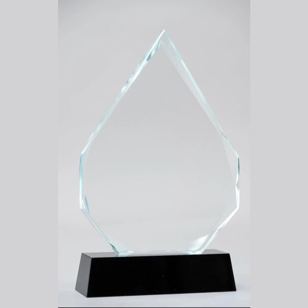 New sharp pointed glass awards Small